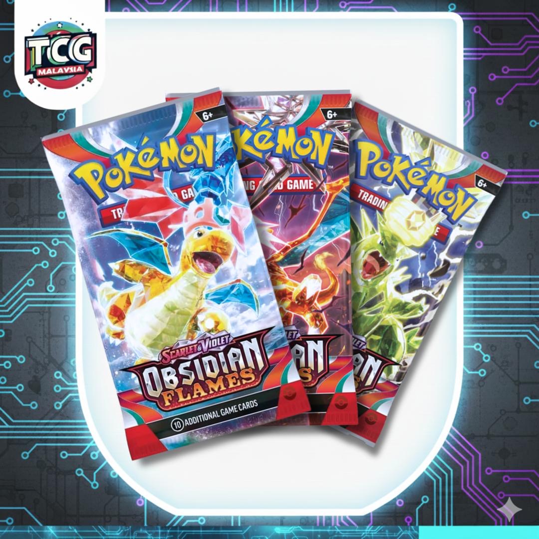 Pokémon TCG: Obsidian Flames booster pack 3packs *LIVE RIP*