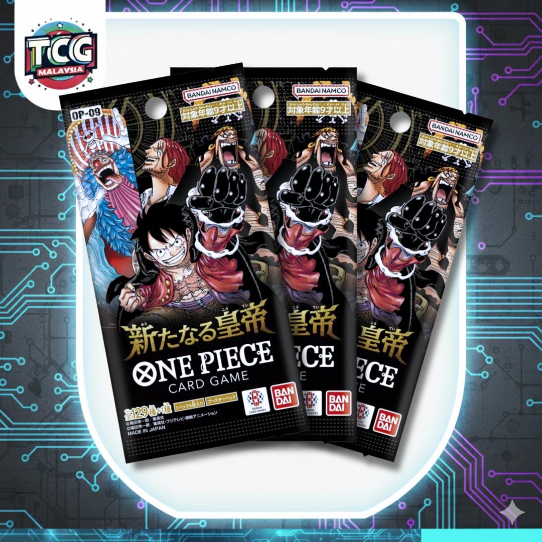OPTCG: OP-09 Booster Pack 3packs *LIVE RIP*