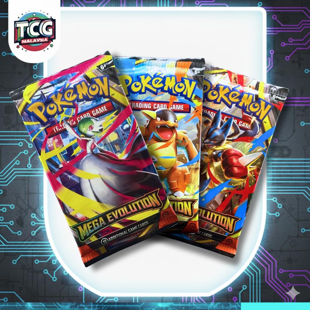 Pokémon TCG: Mega Evolution Booster Pack 3packs *LIVE RIP*