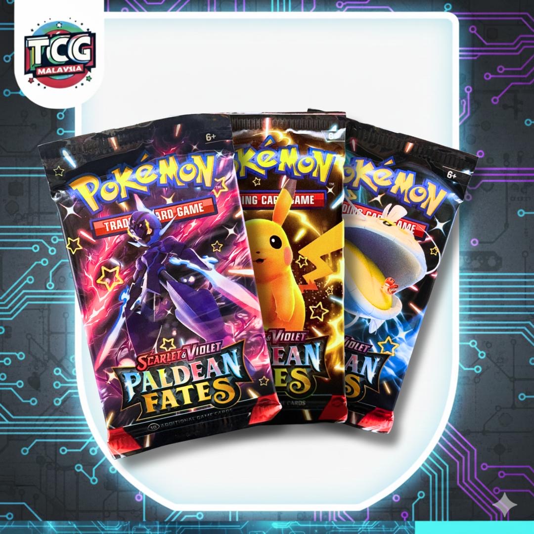 Pokémon TCG: Paldean Fates booster pack 3packs *LIVE RIP*