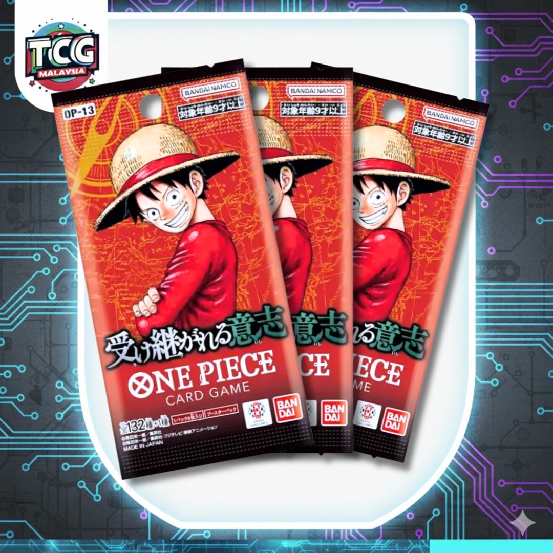 OPTCG: OP-13 Booster Pack 3packs *LIVE RIP*
