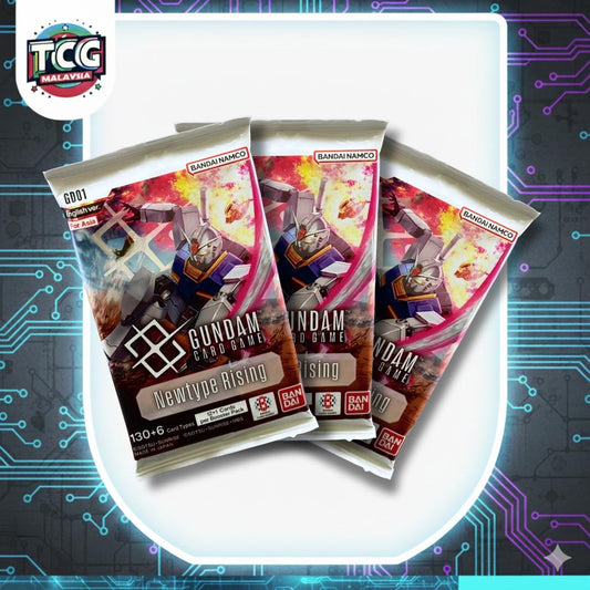 Gundam TCG: GD-01 Newtype Rising Booster pack 3packs *LIVE RIP*